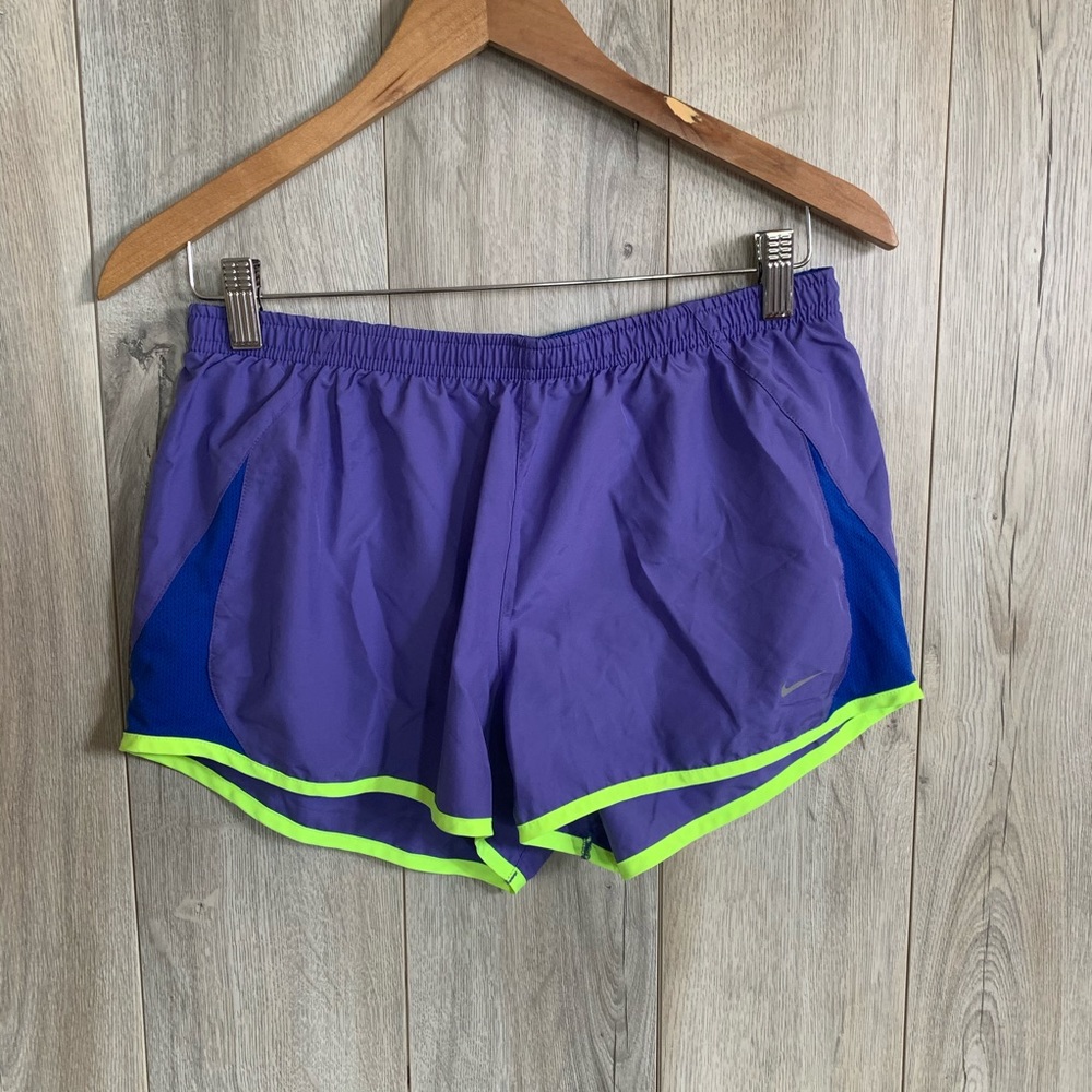 NWOT NIKE Adjustable Waist Purple Running Shorts